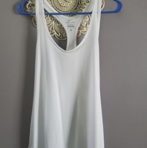White nike dri fit tank